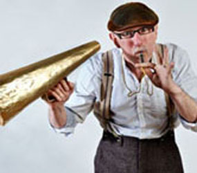 1920s vintage DJ + silent movies themed performer hire